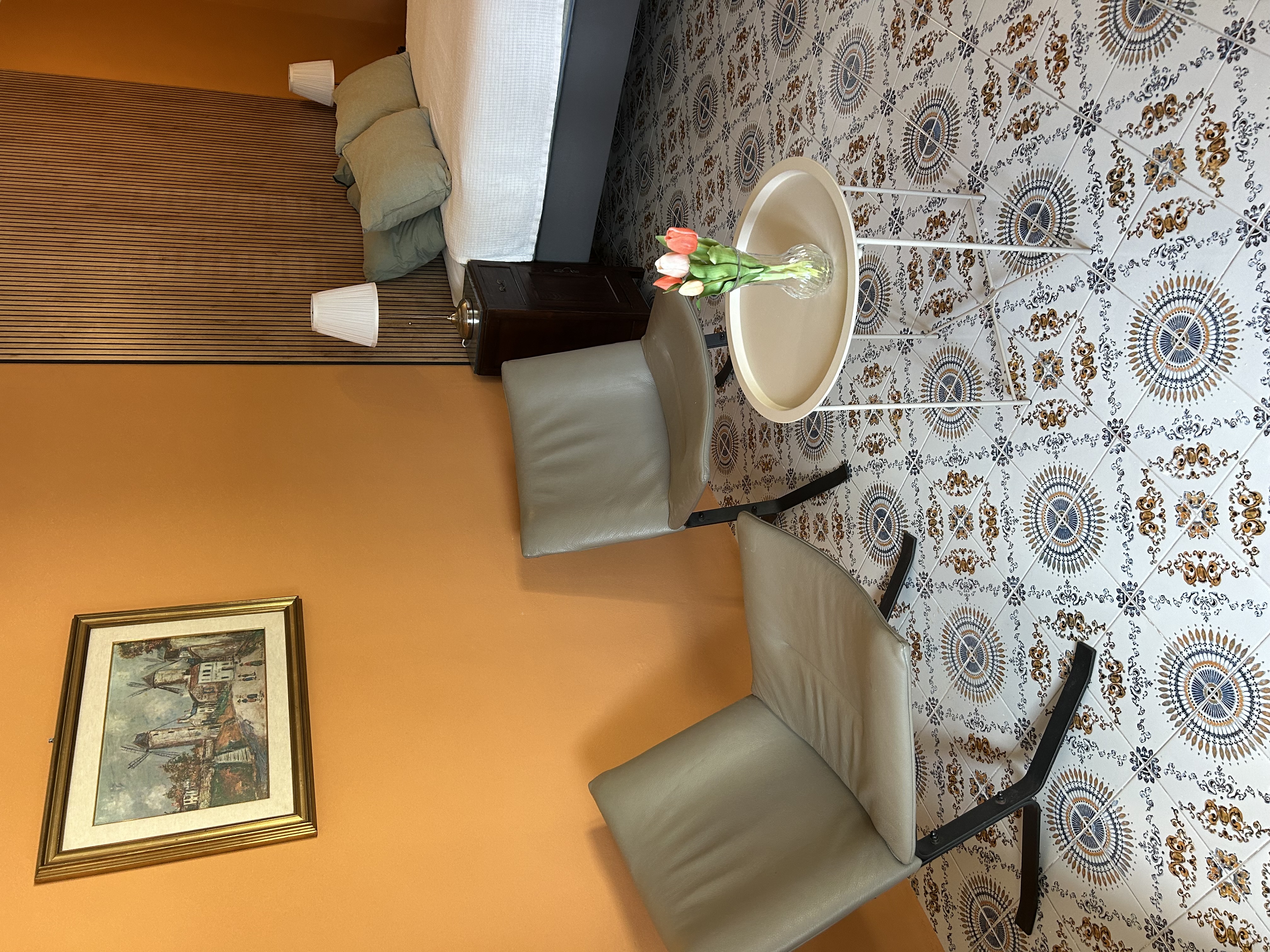 Appartement Toscana — zithoek met fauteuils